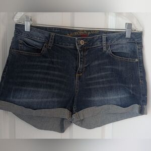Arizona Jean Co. Dark Wash Denim Shorts - Blue